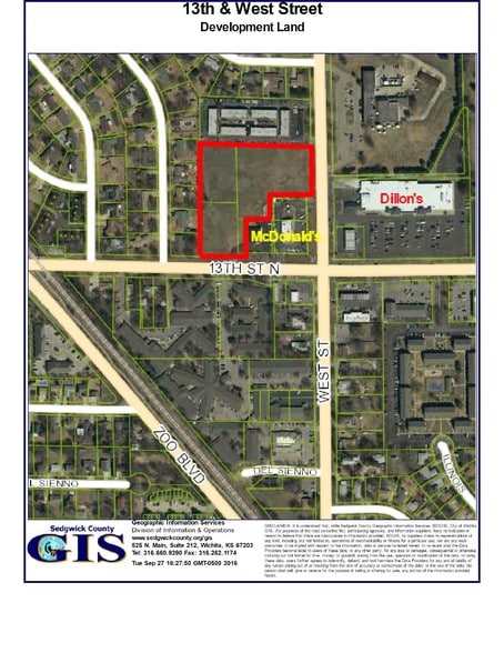 13th & West St., N & W Of NW/c, Wichita, KS for sale - Building Photo - Image 1 of 1