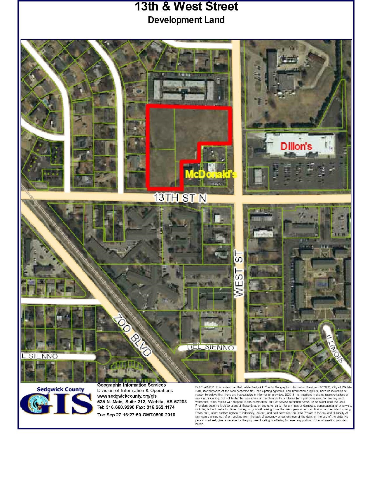 13th & West St., N & W Of NW/c, Wichita, KS for sale Building Photo- Image 1 of 1