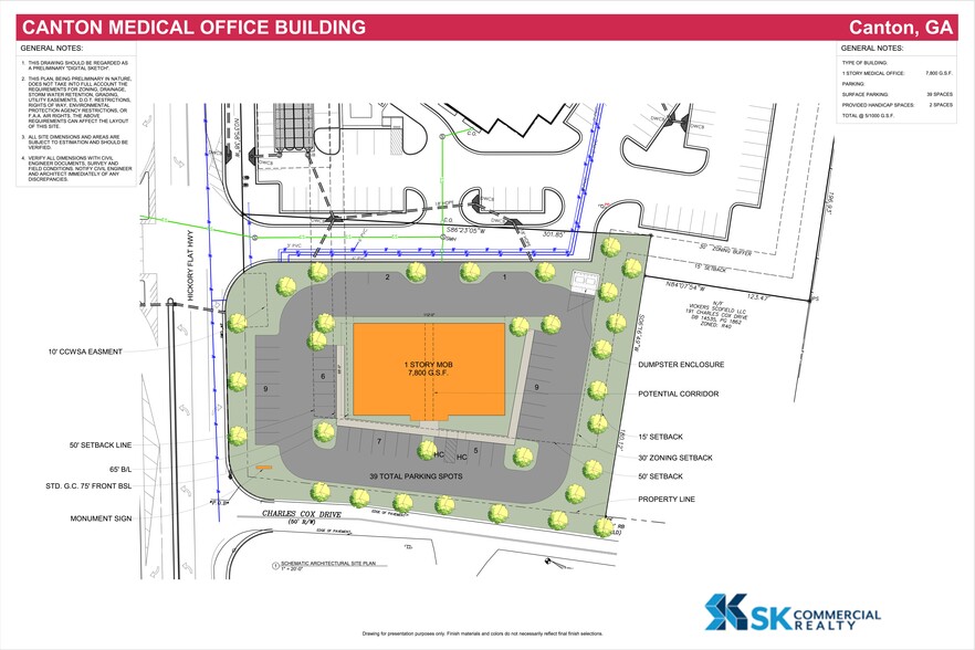 0 Hickory Flat Hwy, Canton, GA for sale - Site Plan - Image 3 of 3