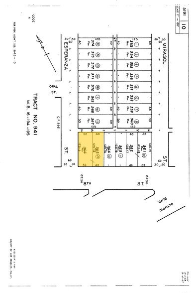 3605 E 8th St, Los Angeles, CA for rent - Plat Map - Image 2 of 19