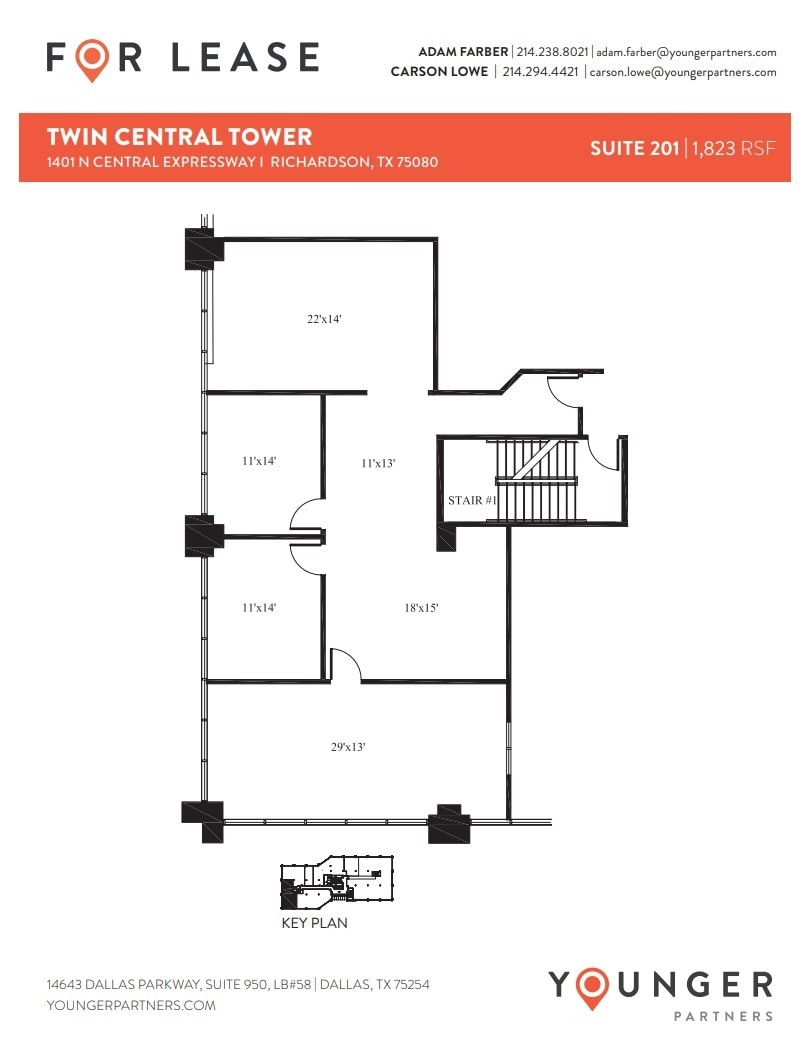 1401 N Central Expy, Richardson, TX to rent Floor Plan- Image 1 of 1