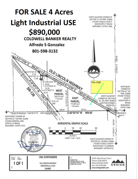 1345 Old Lincoln Hwy, Grantsville, UT for sale - Plat Map - Image 1 of 20