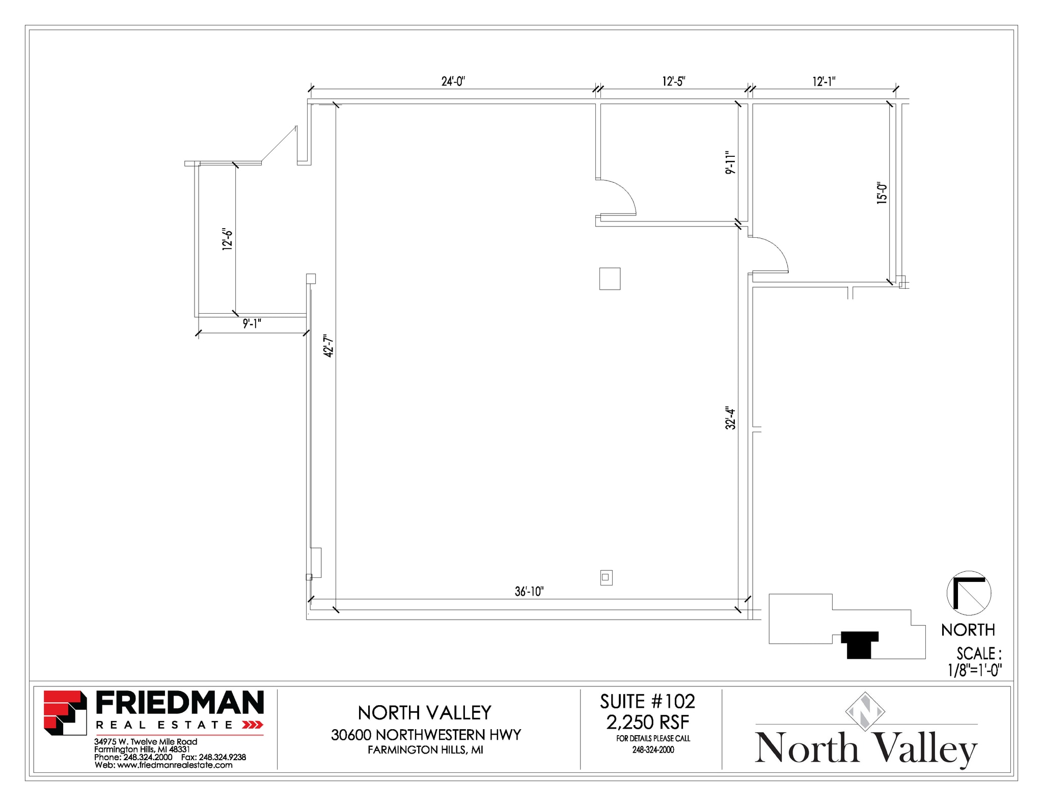 30500 Northwestern Hwy, Farmington Hills, MI to rent Floor Plan- Image 1 of 2