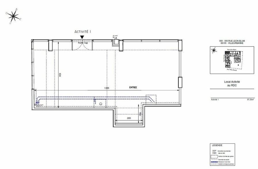 218 B Rue Léon Blum, Villeurbanne for sale - Floor Plan - Image 2 of 5