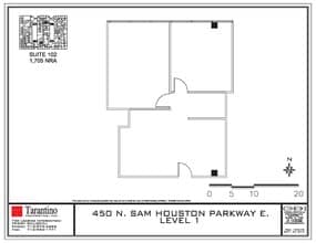 450 N Sam Houston Pky E, Houston, TX to rent Floor Plan- Image 1 of 1