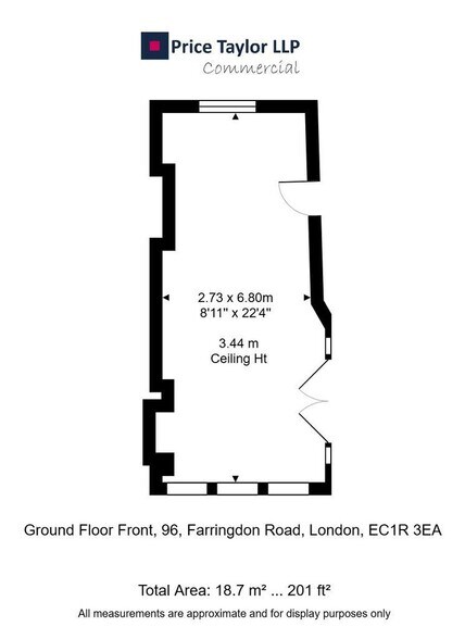 96 Farringdon Rd, London to rent - Floor Plan - Image 2 of 5