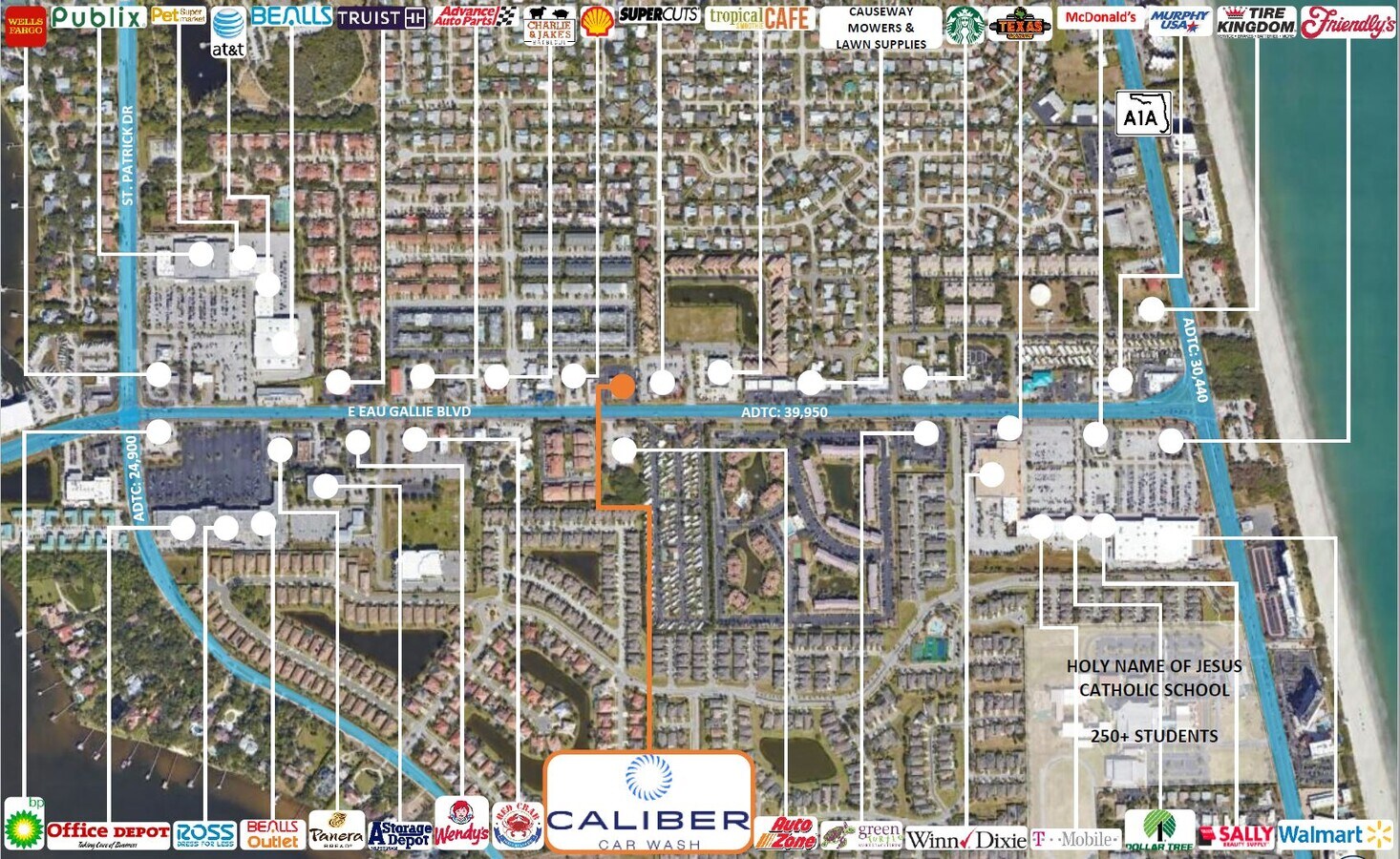 600 E Eau Gallie Blvd, Indian Harbour Beach 32937 Caliber Car Wash