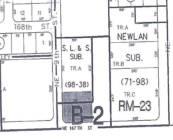 901 NE 167th St, North Miami Beach, FL for sale - Plat Map - Image 2 of 2