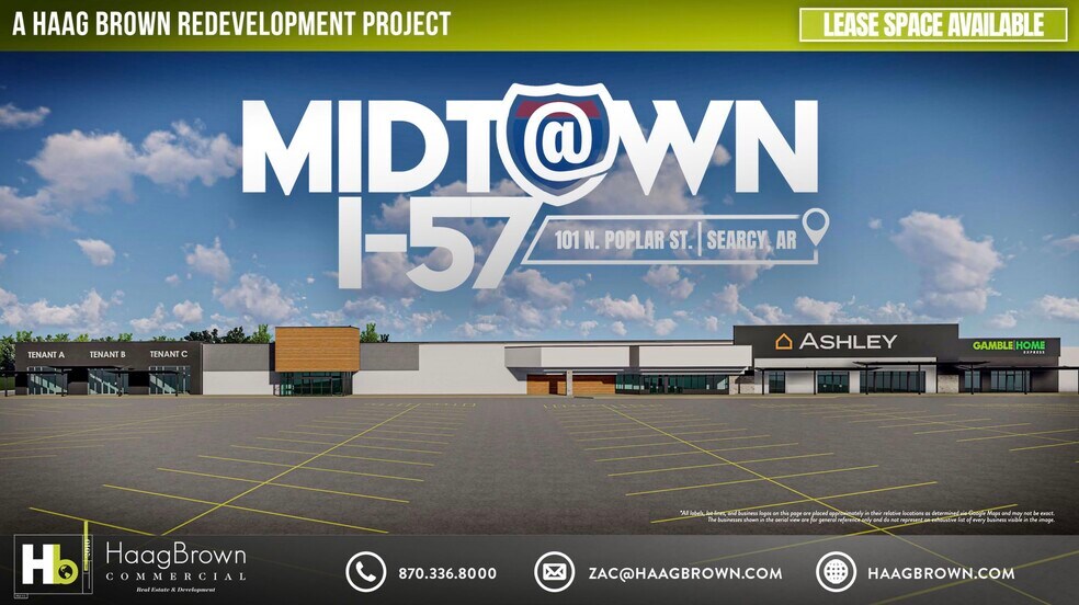 101 N Poplar St, Searcy, AR to rent - Building Photo - Image 1 of 8