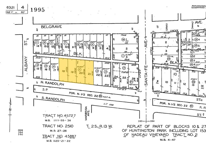 2231 Randolph St, Huntington Park, CA for rent - Plat Map - Image 3 of 9