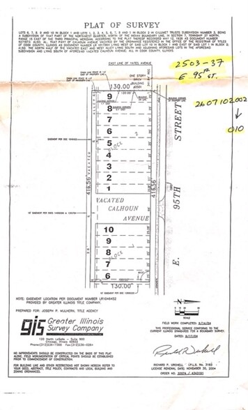 2547 E 95th St, Chicago, IL for sale - Plat Map - Image 1 of 1