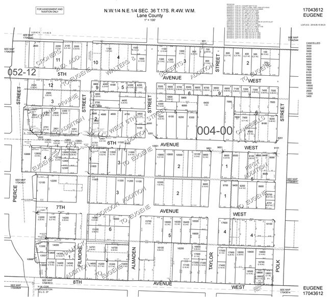 W 6th Ave, Eugene, OR for rent - Plat Map - Image 1 of 1