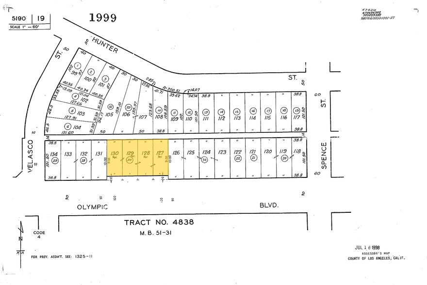 3421-3429 E Olympic Blvd, Los Angeles, CA for rent - Plat Map - Image 3 of 4