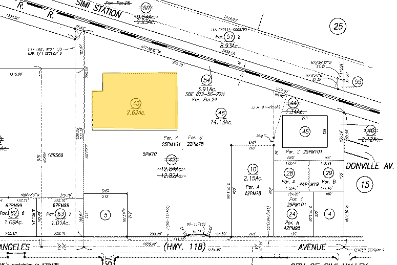 1357 E Los Angeles Ave, Simi Valley, CA for rent - Plat Map - Image 2 of 3