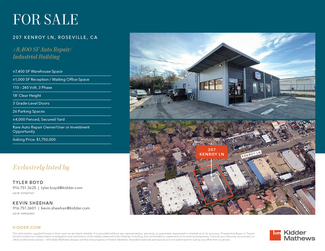 More details for 207 Kenroy Ln, Roseville, CA - Industrial for Sale