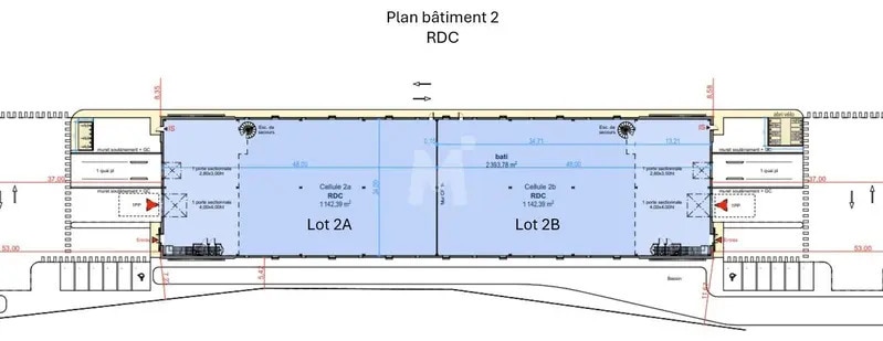 Light Industrial in Wissous to rent Floor Plan- Image 1 of 3