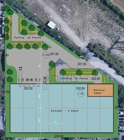 Light Industrial in Jonage to rent - Site Plan - Image 3 of 4