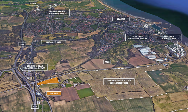 Land at West Farm, Cold Hesledon for sale Aerial- Image 1 of 5