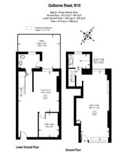 101 Golborne Rd, London to rent Floor Plan- Image 1 of 2