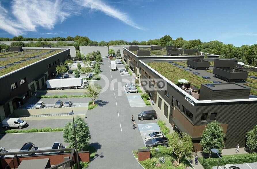 Light Industrial in Saint-Priest to rent - Aerial - Image 3 of 11