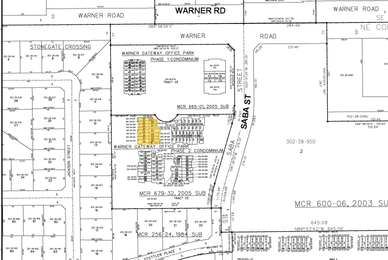 815 E Warner Rd, Chandler, AZ for sale - Plat Map - Image 3 of 3