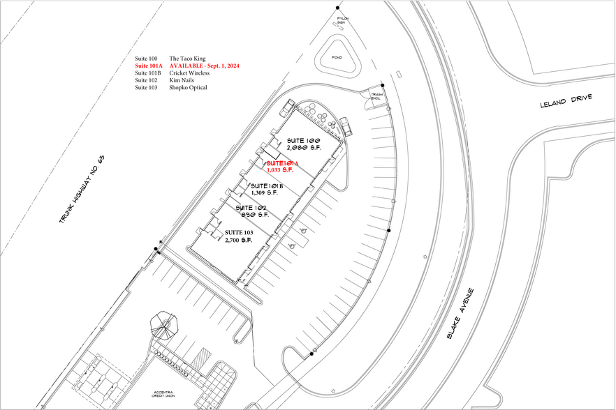 1629-1649 Blake Ave, Albert Lea, MN for rent - Site Plan - Image 2 of 10