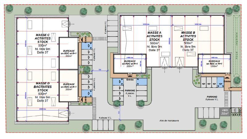 Light Industrial in Genas for sale - Floor Plan - Image 3 of 4