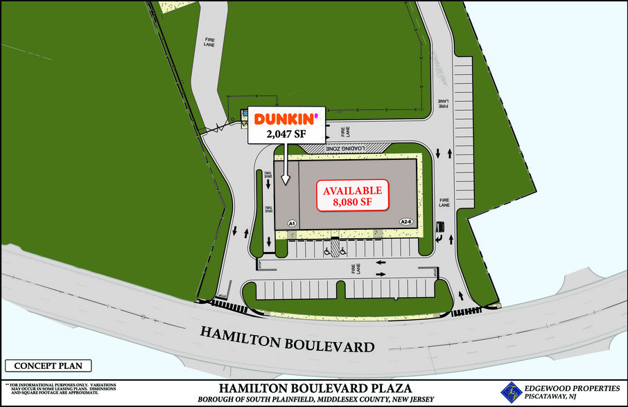 2901 Hamilton Blvd, South Plainfield, NJ for rent - Site Plan - Image 1 of 1