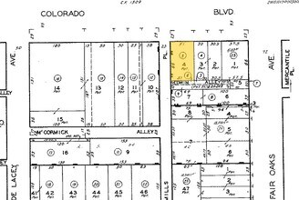 24-26 W COLORADO Blvd, Pasadena, CA for sale Plat Map- Image 1 of 1