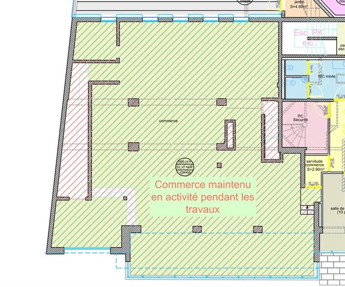 Retail in Levallois-Perret to rent - Floor Plan - Image 2 of 3