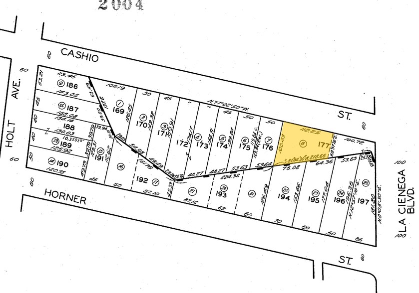 8508 Cashio St, Los Angeles, CA for sale - Plat Map - Image 1 of 1