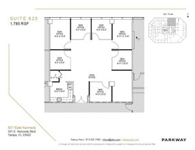 501 E Kennedy Blvd, Tampa, FL to rent Floor Plan- Image 1 of 3