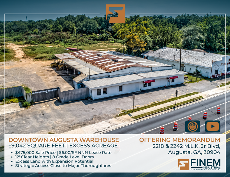 2218 Martin Luther King Jr Blvd, Augusta, GA for sale - Building Photo - Image 1 of 38