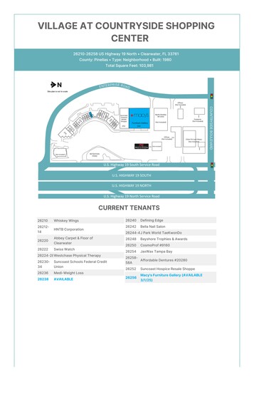 26200-26320 US Highway 19 N, Clearwater, FL for rent - Site Plan - Image 1 of 15