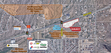 SE Ajo & Camino De Oeste, Tucson, AZ - aerial  map view - Image1