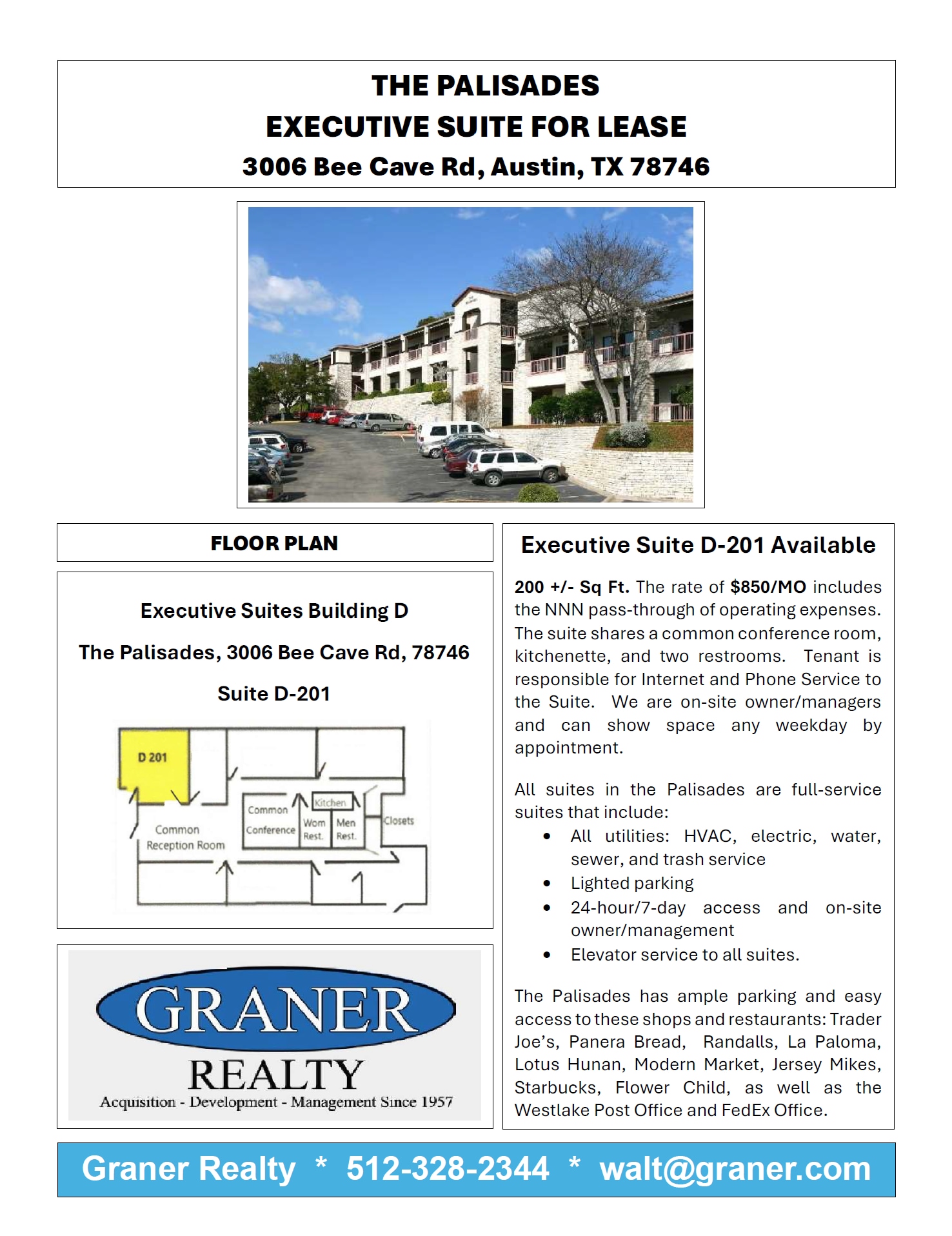 3006 Bee Caves Rd, Austin, TX to rent Floor Plan- Image 1 of 1