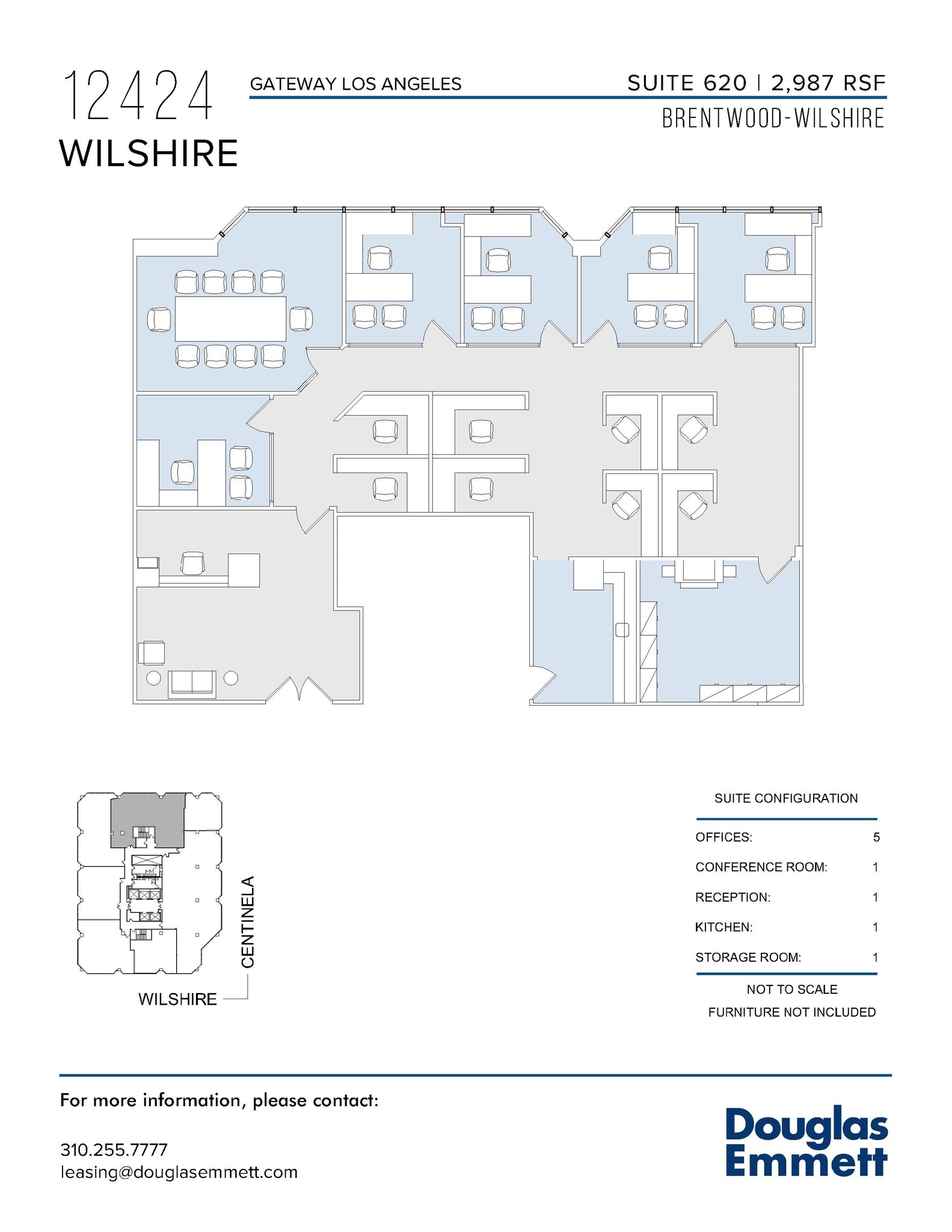 12424 Wilshire Blvd, Los Angeles, CA to rent Floor Plan- Image 1 of 1