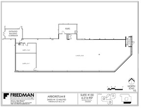 34505 W 12 Mile Rd, Farmington Hills, MI for rent Floor Plan- Image 1 of 3