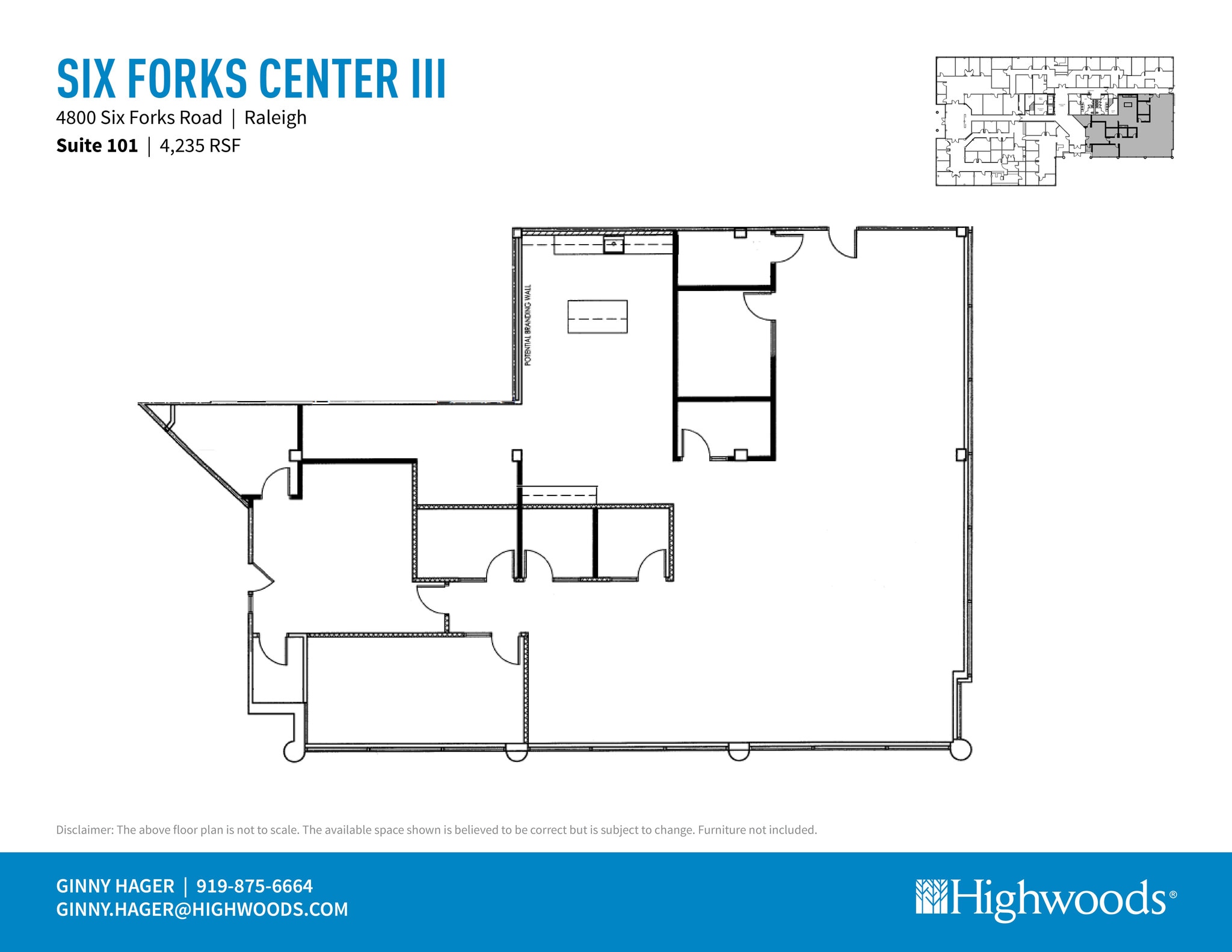 4800 Six Forks Rd, Raleigh, NC to rent Floor Plan- Image 1 of 3