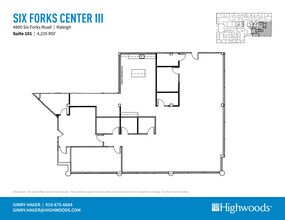 4800 Six Forks Rd, Raleigh, NC to rent Floor Plan- Image 1 of 3