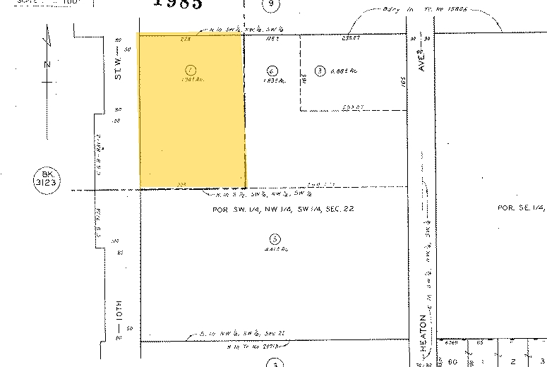 43860 10th Street W, Lancaster, CA for rent - Plat Map - Image 2 of 5