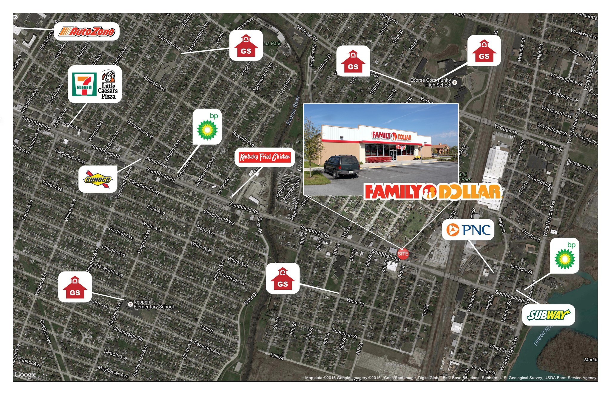 174 Southfield Rd, Ecorse, MI for sale Primary Photo- Image 1 of 1