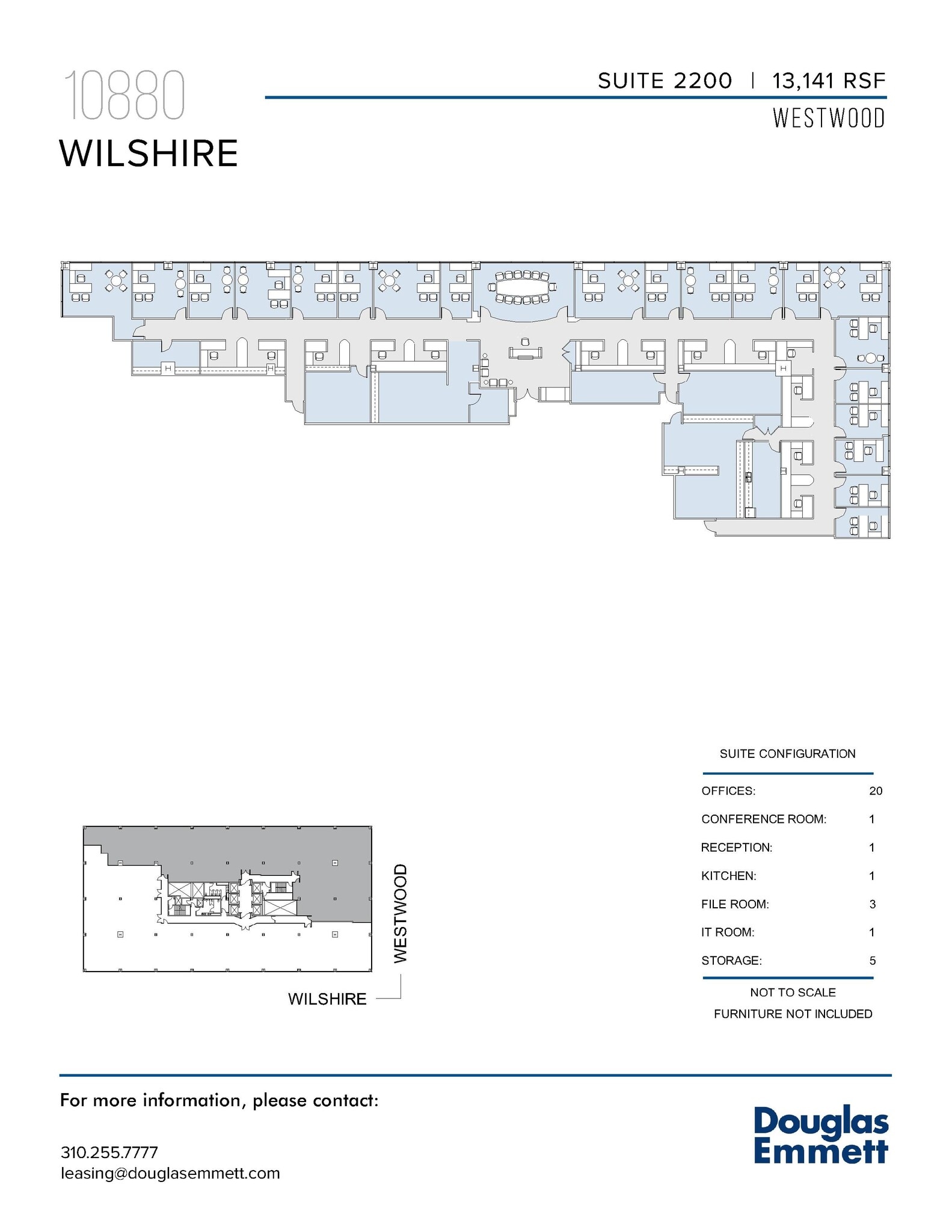 10880 Wilshire Blvd, Los Angeles, CA to rent Floor Plan- Image 1 of 1