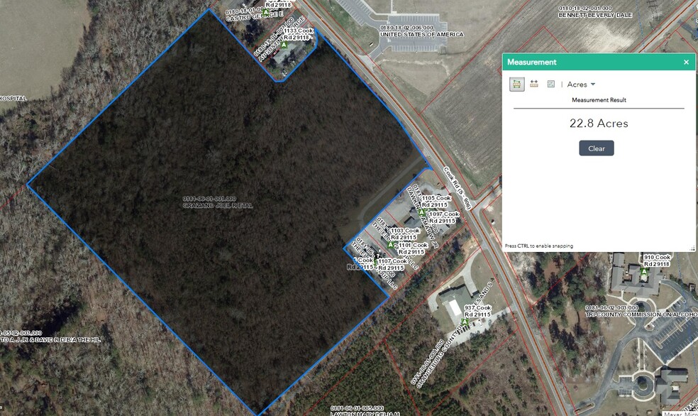 00 Cook Rd. 22.62 AC, Orangeburg, SC for sale - Building Photo - Image 2 of 2