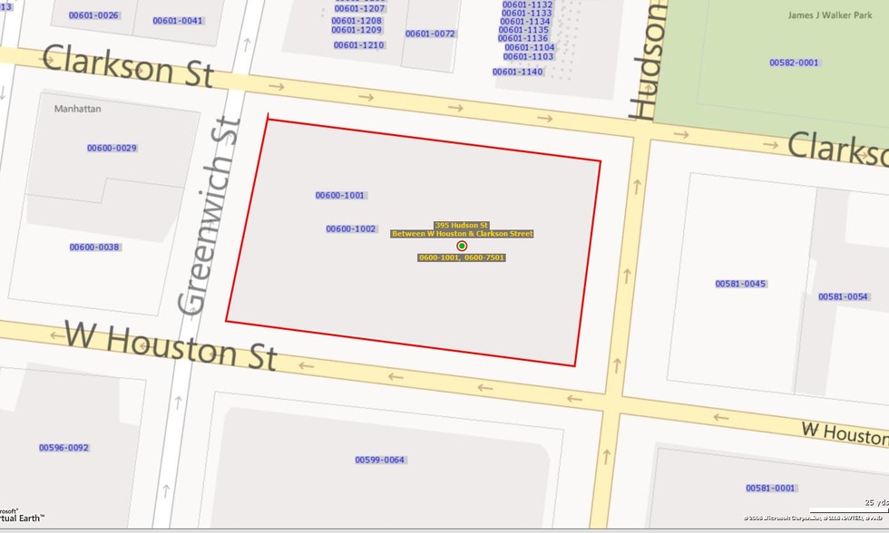 395 Hudson St, New York, NY for sale - Plat Map - Image 1 of 1