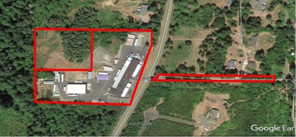 16371 E State Route 3, Allyn, WA - aerial  map view