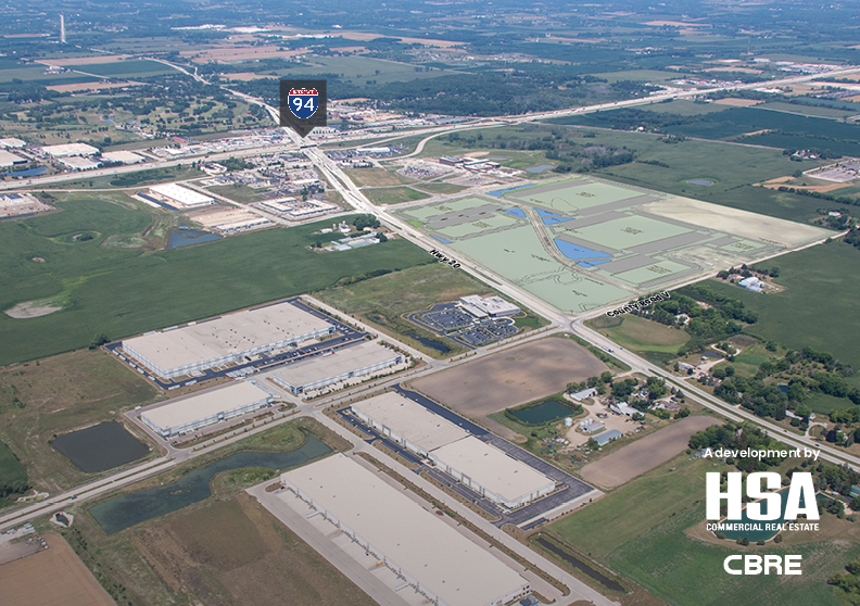 Park 94 at Mount Pleasant, Building Four, Mount Pleasant, WI for sale Aerial- Image 1 of 2