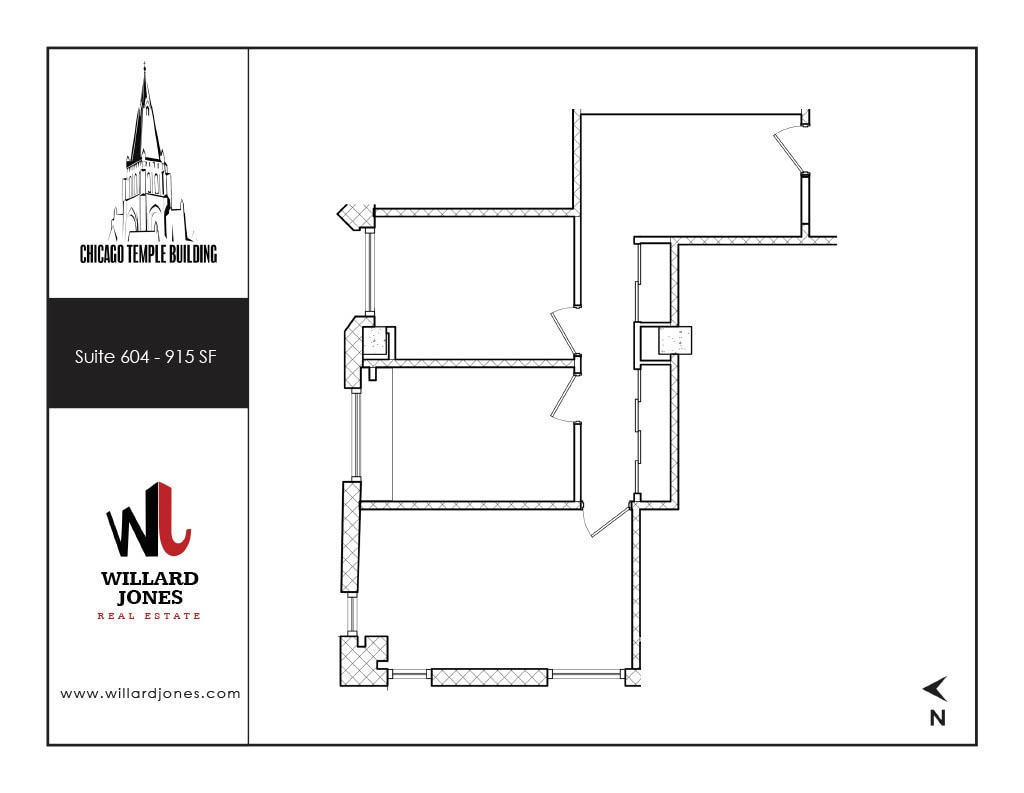 77 W Washington St, Chicago, IL to rent Floor Plan- Image 1 of 1