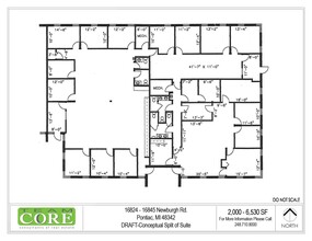 16826-16824 Newburgh Rd, Livonia, MI for sale Floor Plan- Image 1 of 1