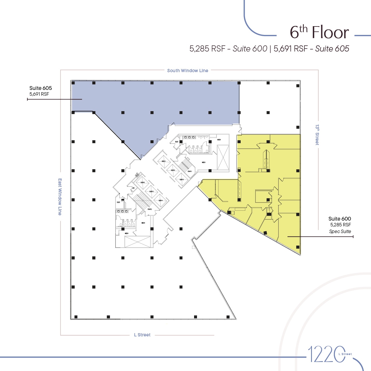 1220 L St NW, Washington, DC to rent Floor Plan- Image 1 of 4